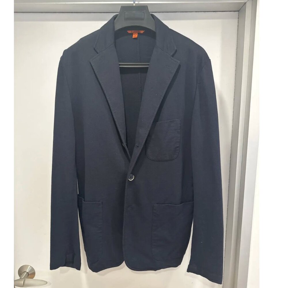 Men's Barena Navy Cotton Blazer / Cardigan - Size 50
